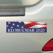 Amy Klobuchar voor president 2020 Bumpersticker (Op auto)