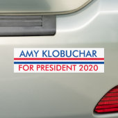 Amy Klobuchar voor president 2020 Bumpersticker (Op auto)