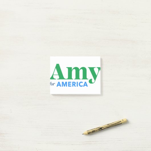 Amy Klobuchar voor President 2020 Post-it® Notes (Op bureau)