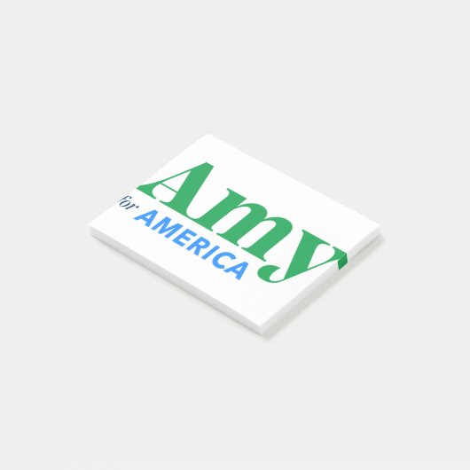 Amy Klobuchar voor President 2020 Post-it® Notes (Schuin)