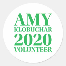 Amy Klobuchar Vrijwilliger 1.5in Circle Stickers