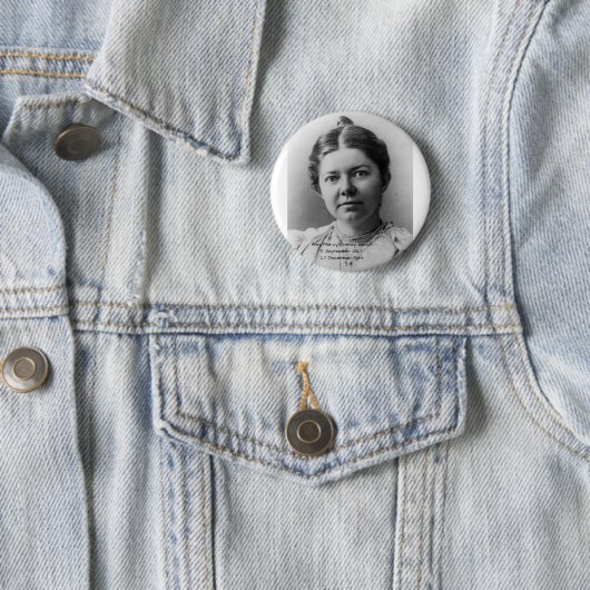 Amy Marcy Cheney Beach Ronde Button 5,7 Cm (In situ)