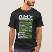Amy Meisje Naam Definitie T-shirt (Voorkant)