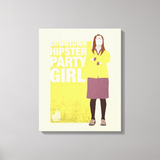Amy | Meisje van de downtown Hipster Party Canvas Afdruk (Voorkant)
