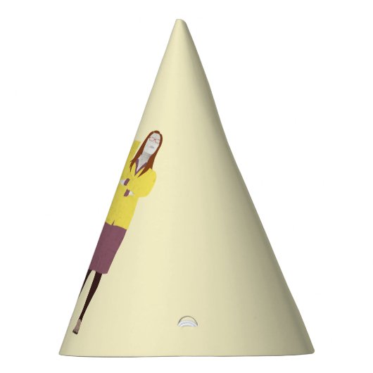 Amy | Meisje van de downtown Hipster Party Feesthoedjes (Rechts)