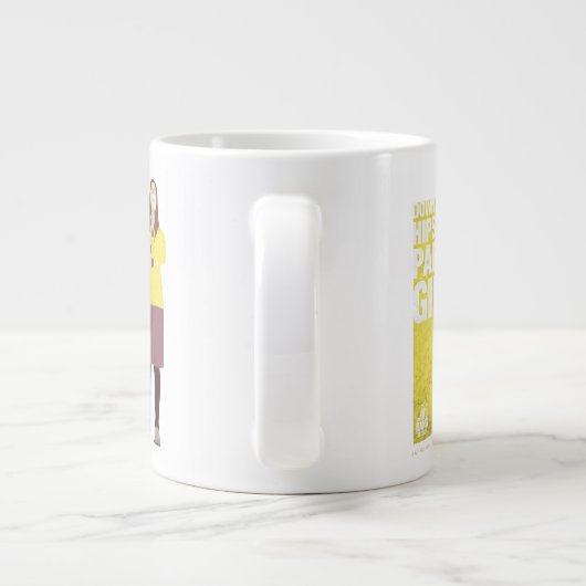 Amy | Meisje van de downtown Hipster Party Grote Koffiekop (Achterkant)