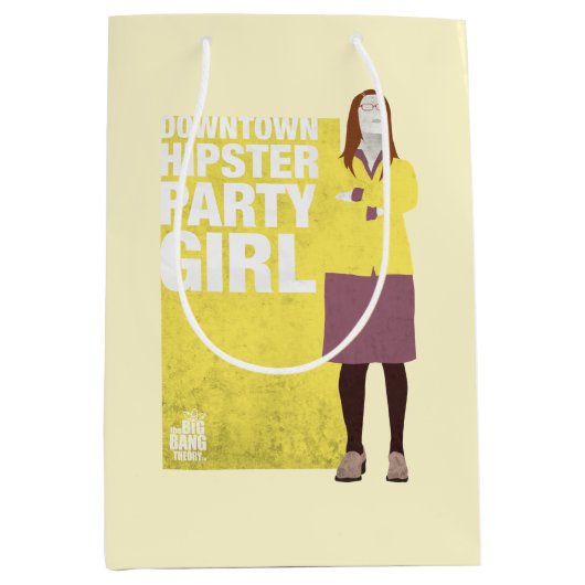 Amy | Meisje van de downtown Hipster Party Medium Cadeauzakje (Voorkant)