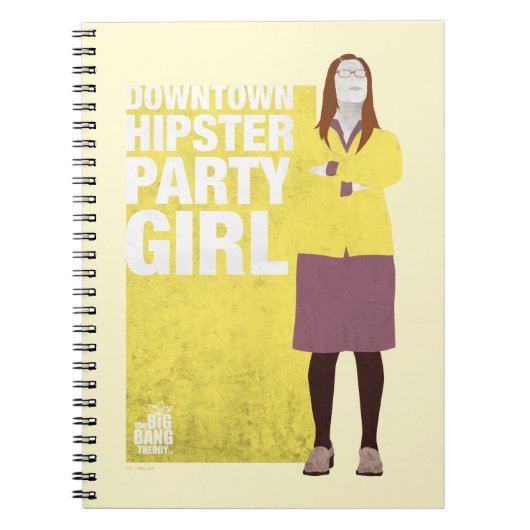 Amy | Meisje van de downtown Hipster Party Notitieboek (Voorkant)