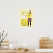 Amy | Meisje van de downtown Hipster Party Poster (Keuken)