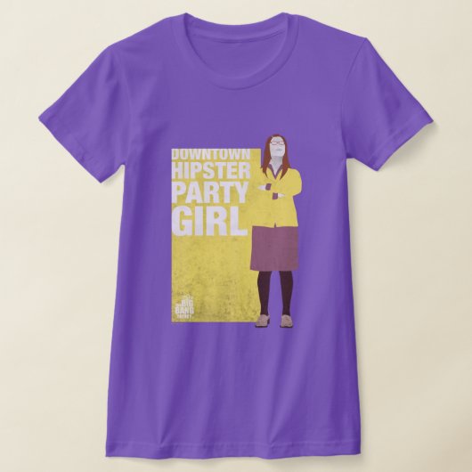 Amy | Meisje van de downtown Hipster Party T-shirt (Laagn)