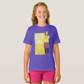 Amy | Meisje van de downtown Hipster Party T-shirt (Voorkant volledig)