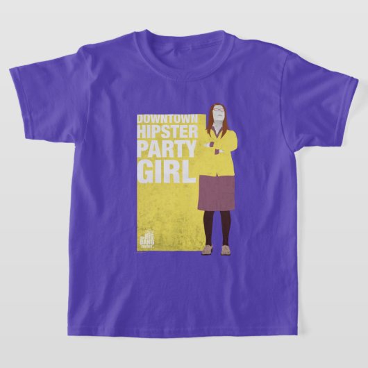 Amy | Meisje van de downtown Hipster Party T-shirt (Laagn)