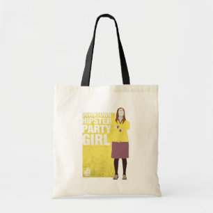 Amy Meisje van de downtown Hipster Party Tote Bag