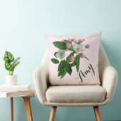 Amy naam bloemenappelbloesem Hygge Kussen (Stoel)