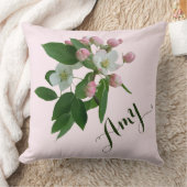 Amy naam bloemenappelbloesem Hygge Kussen (Deken)