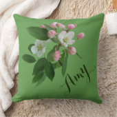 Amy naam bloemenappelbloesem Hygge Kussen (Deken)