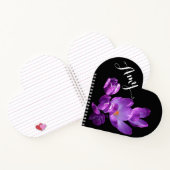 Amy naam paarse krokusbloem Notitieboek (Binnen)