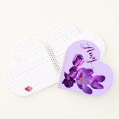  Amy naam paarse krokusbloem Notitieboek (Binnen)