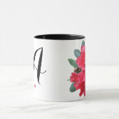  Amy naam  rode bloemen bloemenpracht Mok (Midden)