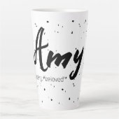 Amy Name Betekenis Mok Minimal Black White (Voorkant)