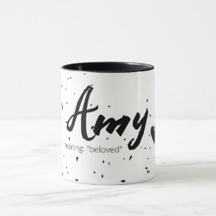Amy Name Betekenis Mok Minimal Black White
