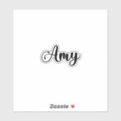 Amy Name - Handgeschreven kalligrafie Sticker (Vel)