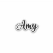 Amy Name - Handgeschreven kalligrafie Sticker (Voorkant)