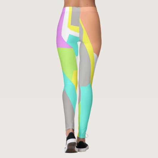 Amy Pastel Colors Positieve Vibes Leggings (Achterkant)