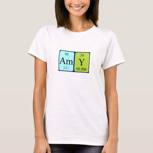 Amy periodiek shirt van de lijstnaam (Voorkant)