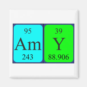 Amy periodieke lijstnaam magnet