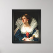 Amy Robsart van William Frederick Yeames Canvas Afdruk (Voorkant)