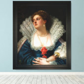 Amy Robsart van William Frederick Yeames Canvas Afdruk (Insitu (Houten vloer))