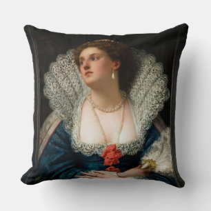 Amy Robsart van William Frederick Yeames Kussen
