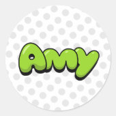 Amy Ronde Sticker (Voorkant)