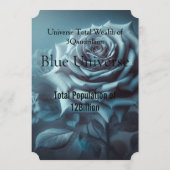 Amy Rosen Blue Feestdagenkaart (Achterkant)