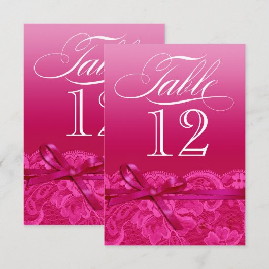 Amy Table Card-12 Kaart (Voorkant / Achterkant)