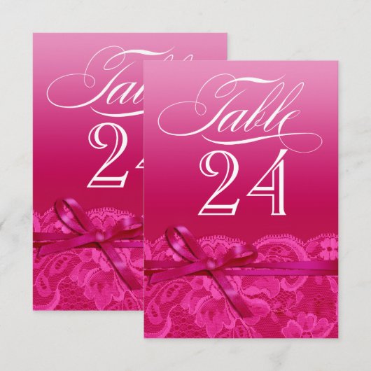 Amy Table Card-24 Kaart (Voorkant / Achterkant)