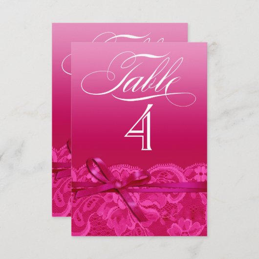 Amy Table Card-4 Kaart (Voorkant / Achterkant)