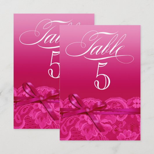 Amy Table Card-5 Kaart (Voorkant / Achterkant)