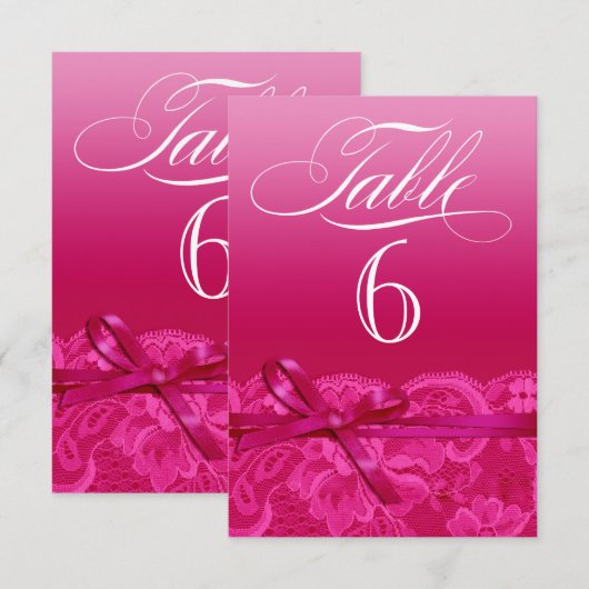 Amy Table Card-6 Kaart (Voorkant / Achterkant)