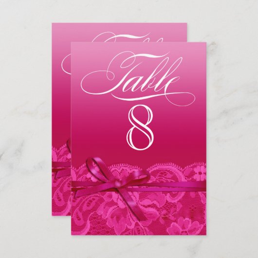 Amy Table Card-8 Kaart (Voorkant / Achterkant)