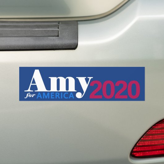 Amy voor Amerika Bumpersticker (Op auto)