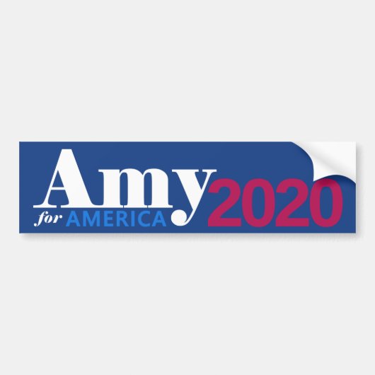 Amy voor Amerika Bumpersticker (Voorkant)