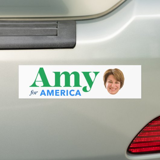 Amy voor Amerika Bumpersticker (Op auto)