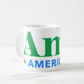 Amy voor Amerika Koffiemok (Voorkant links)