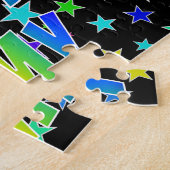 "AMY" voornaam, geun "HAPPY BIRTHDAY" Legpuzzel (Zijkant)