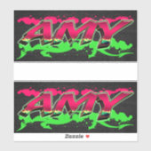 Amy Vorname Name Graffiti Aufkleber Sticker (Vel)