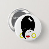 Amy W. Ronde Button 5,7 Cm (Voorkant /achterkant)