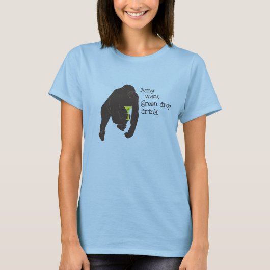 Amy wil groene Drink T-shirt (Voorkant)
