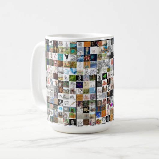 Amylb's 2024 schets een dag kunst mok (Voorkant links)